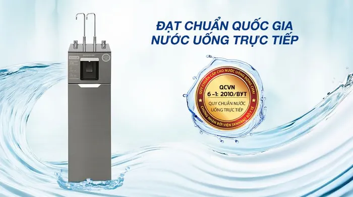 Máy lọc nước RO nóng nguội lạnh Hydrogen Sunhouse UltraX SHA76668SH 11 lõi - Chứng nhận nước sạch