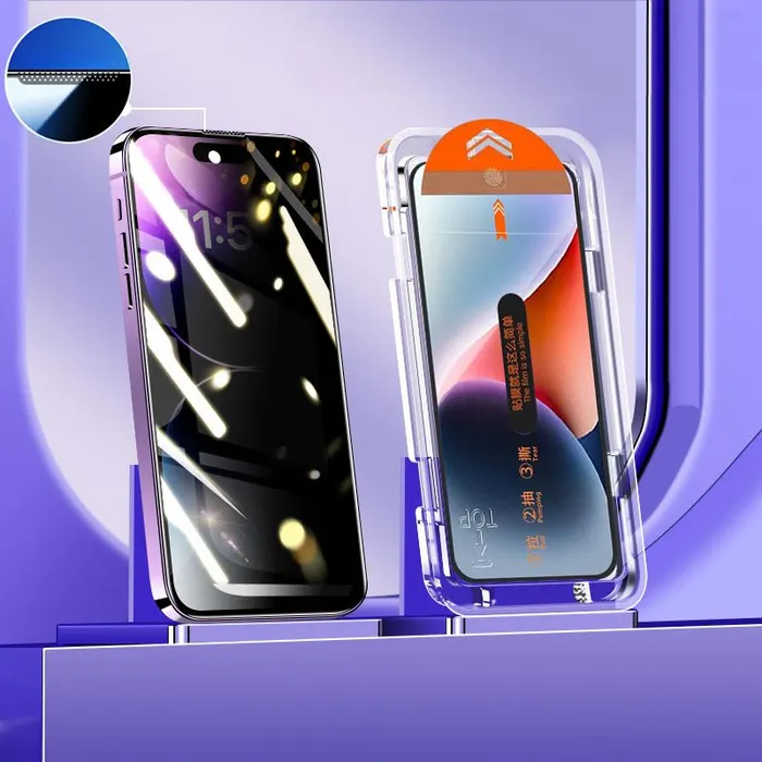 Miếng dán kính cường lực tự dán iPhone 14 Pro độ mỏng ấn tượng, chạm vuốt mượt mà