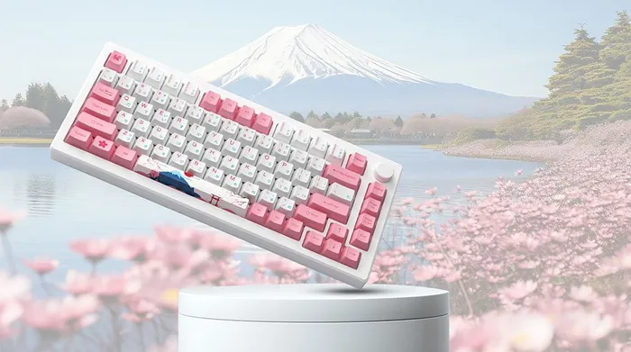 Màu sắc đẹp mắt - Akko MOD007B-HE PC Tokyo Sakura Pink Magnetic Switch