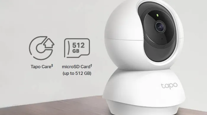 Camera IP 360 Độ 2MP TP-Link Tapo C200C - Thẻ nhớ