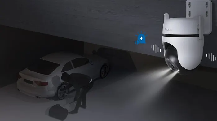 Camera IP Ngoài trời 360 Độ 4MP TP-Link Tapo C520WS - Quan sát ban đêm tốt, đèn LED tích hợp