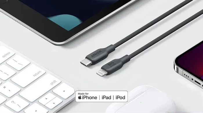 Cáp Type C - Lightning MFi 0.9m Anker 542 Bio A80B1 - MFi