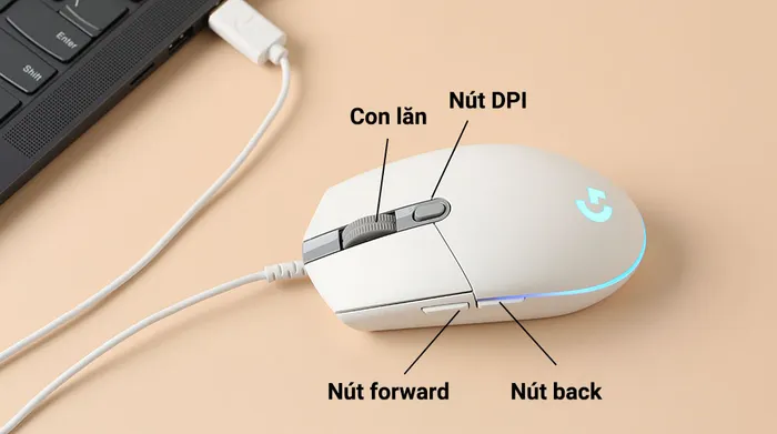 Chuột Gaming Logitech G102 Gen2 Lightsync 