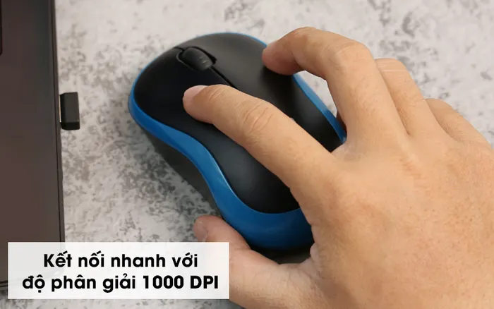 Chuột không dây Logitech M185 - 1000 DPI
