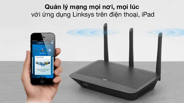 Quản lý trên điện thoại - Linksys Max Stream EA7500SAH