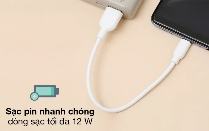 Dùng sạc pin - Cáp Micro AVA+ MU200
