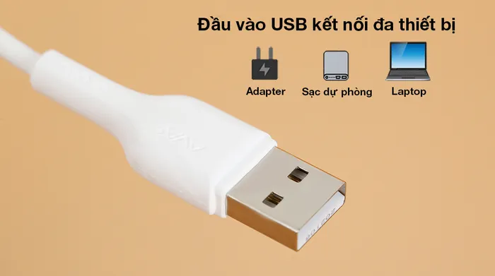 Cáp Lightning 2m AVA+ Kalf - Giao tiếp USB
