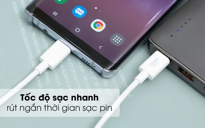 Tốc độ sạc nhanh, tiết kiệm thời gian - Cáp Type C-Type C 2m Mbest SMXU75 Trắng