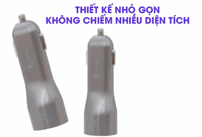 Sạc xe hơi Xmobile Dual USB TS-C063S Xám