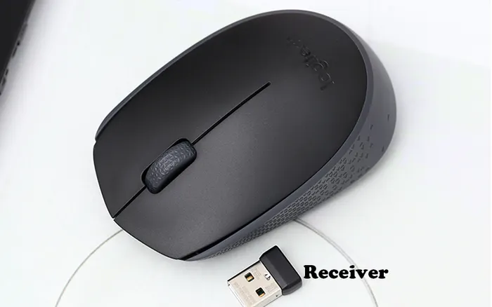 Chuột không dây Logitech M170 Đen - Receiver