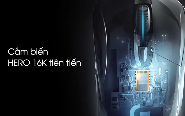 Cảm biến HERO 16K tiên tiến - Chuột Gaming Logitech G403 Hero Đen