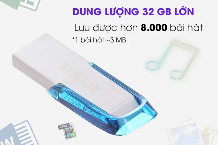 USB 3.0 32GB Sandisk CZ73 - Lưu lại được lượng lớn dữ liệu với USB dung lượng 32 GB 