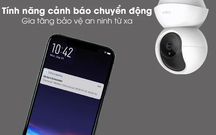 Cảnh báo chuyển động - Camera IP 360 độ 1080P TP-Link Tapo TC70 Trắng