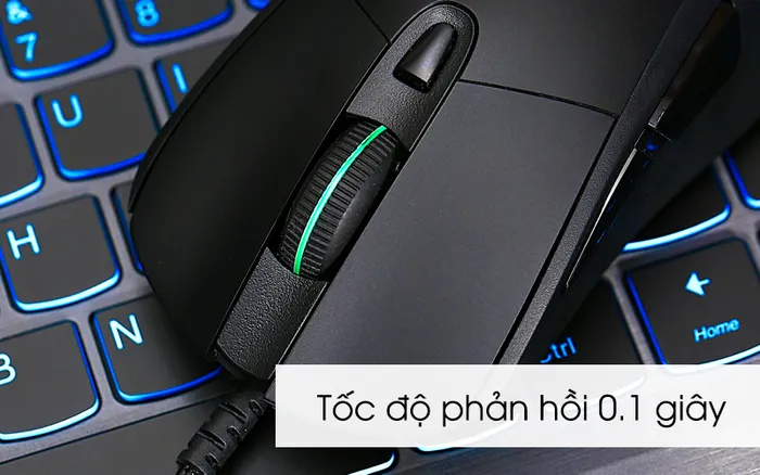 Tốc độ phản hồi 0.1 giây - Chuột Gaming Logitech G403 Hero Đen