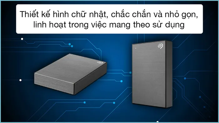 Thiết kế tinh tế, đơn giản dễ dàng mang theo để sử dụng - Ổ cứng di động HDD 2TB Seagate One Touch STKY2000404 Xá