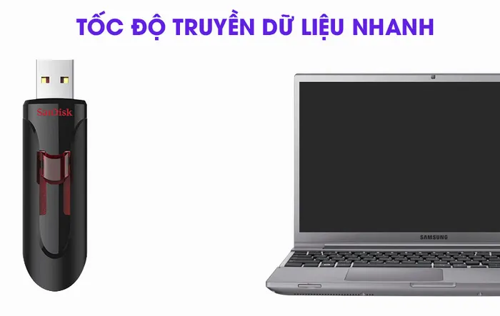USB 3.0 16GB Sandisk CZ600 - Tốc độ truyền dữ liệu nhanh