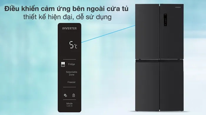 Tủ lạnh Hitachi Inverter 466 lít Multi Door HR4N7522DSDXVN - Tiện ích