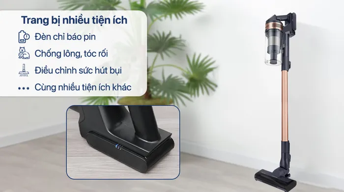 Máy hút bụi không dây Samsung VS15A60AGR7/SV - Tiện ích