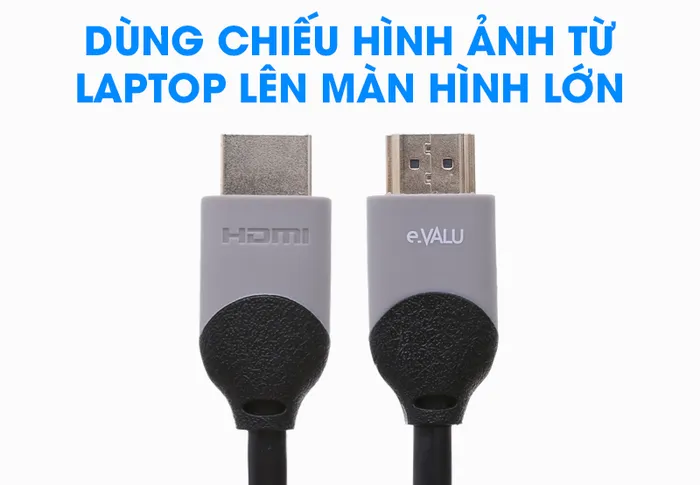 Cáp HDMI 2.0 Tròn 2.0m eVALU DS201-WB