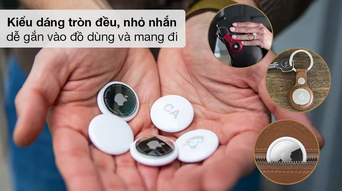 Thiết bị định vị thông minh AirTag 1 Pack MX532 - Thiết kế nhỏ gọn, màu bạc - trắng sang trọng