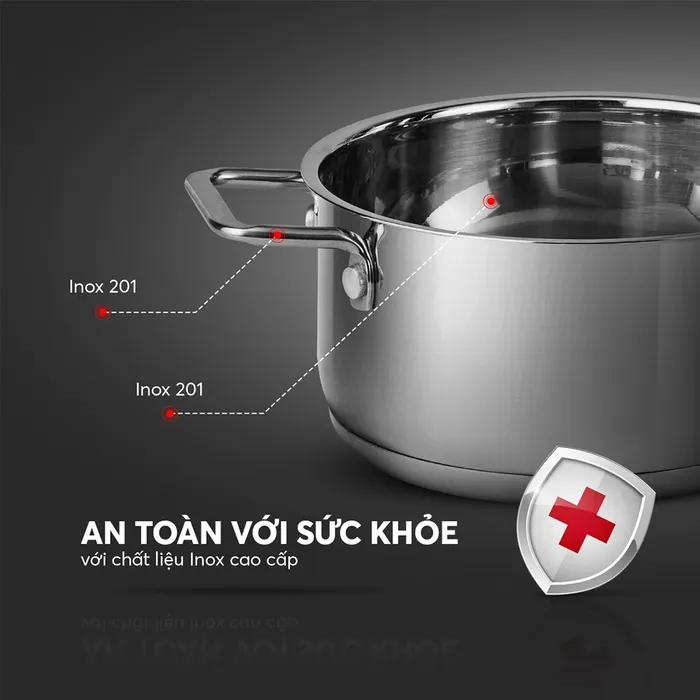 BỘ NỒI INOX 5 MÓN SMARTCOOK MINI SM 2303S SIZE 16,18,20, XỬNG HẤP 3 TẦNG SIZE 16,18,20cm: BỀN ĐẸP – ĐA TIỆN ÍCH