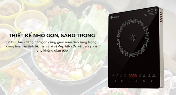 Bếp hồng ngoại Elmich IFE-3880 - Thiết kế nhỏ gọn, sang trọng
