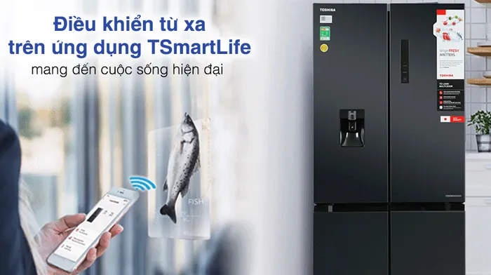 Tủ lạnh Toshiba Inverter 509 lít GR-RF605WI-PMV(06)-MG - Tiện ích