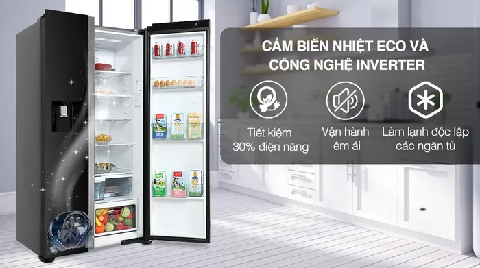 Tủ lạnh Hitachi Inverter 573 lít R-SX800GPGV0 GBK - Công nghệ tiết kiệm điện
