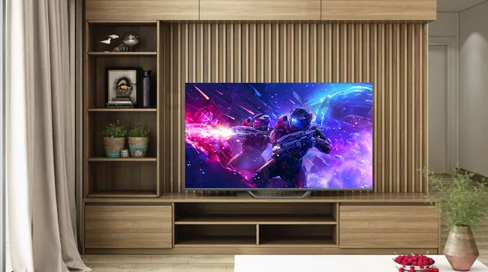 Google Tivi QLED Aqua 4K 50 inch AQT50S80EUX - Thiết kế