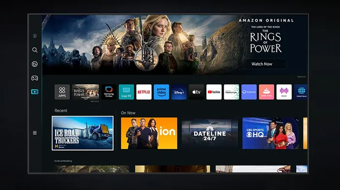 Smart Tivi QLED 4K 55 inch Samsung QA55Q80C - Hệ điều hành