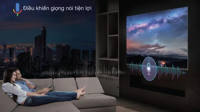 Google Tivi QLED Aqua 4K 55 inch AQT55S800UX - Tiện ích