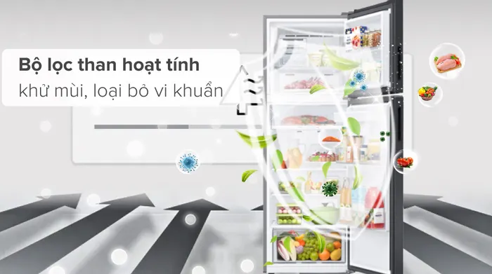 Tủ lạnh Samsung Inverter 345 lít RT35CG5544B1SV - Công nghệ kháng khuẩn, khử mùi