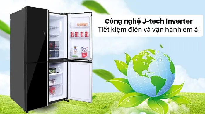 Tủ lạnh Sharp Inverter 525 lít SJ-FXP600VG-BK - Công nghệ J-tech Inverter