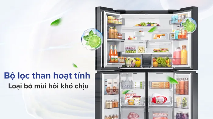 Tủ lạnh Samsung Inverter 648 lít RF59C766FB1/SV - Bộ lọc than hoạt tính