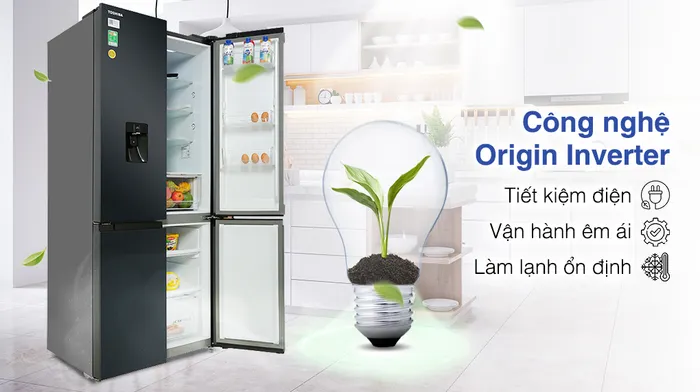 Tủ lạnh Toshiba Inverter 509 lít GR-RF605WI-PMV(06)-MG - Công nghệ tiết kiệm điện