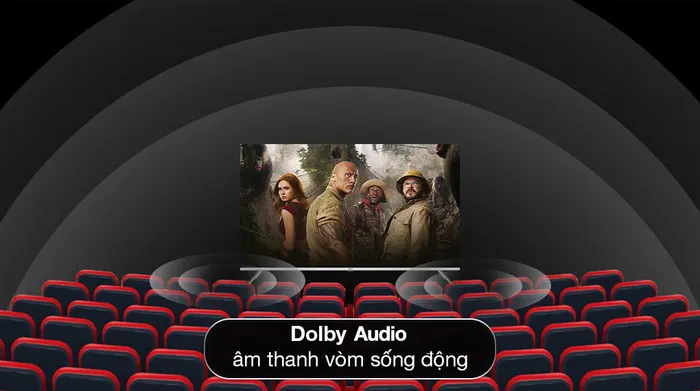 Google Tivi QLED Aqua 4K 43 inch AQT43S80EUX - Dolby Audio