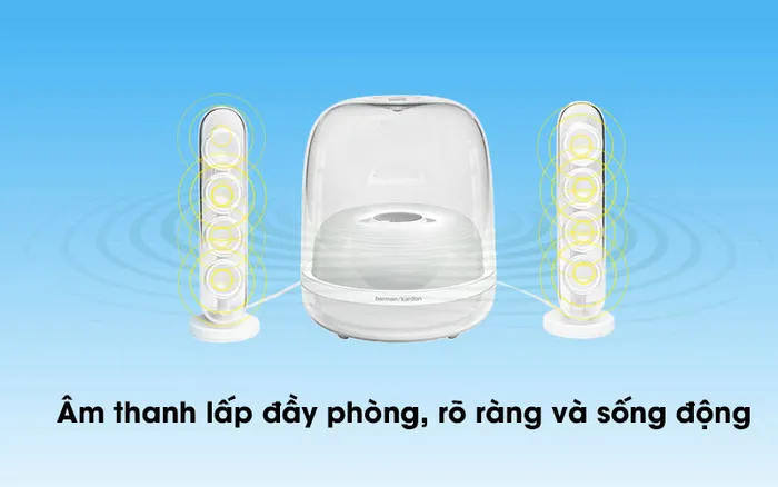 Loa Bluetooth Harman Kardon SoundSticks 4 - Âm thanh