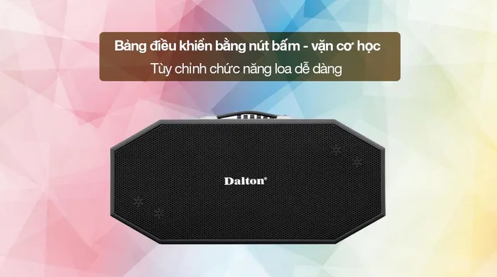 Loa karaoke xách tay Dalton K225H 900W - Bảng điều khiển bằng nút bấm - vặn cơ học dễ sử dụng, thao tác thuận tiện