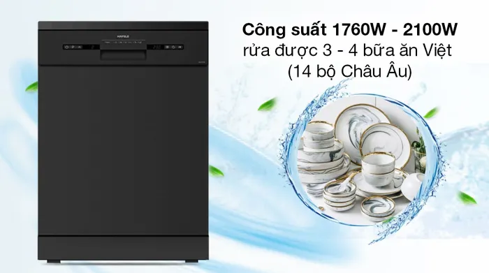 Máy rửa chén độc lập Hafele HDW-F601B (535.29.670) - Công suất - Độ ồn