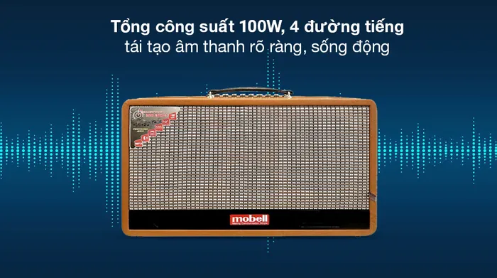 Loa karaoke xách tay Mobell MK-4960A 100W - Công suất