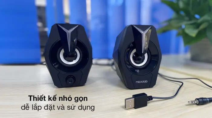 Loa vi tính Microlab B26 - Thiết kế nhỏ nhắn, bề mặt phủ sắc đen bóng thời thượng