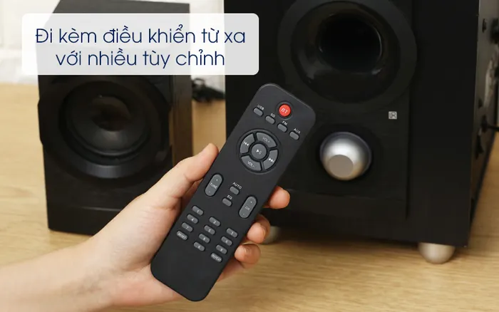 Loa vi tính 2.1 Enkor E700 đen dễ dàng điều khiển từ xa