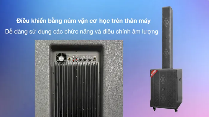 Bộ loa điện karaoke Dalton CA18-S118/CA18-F605 1500W - Sử dụng các núm vặn dễ điều khiển 