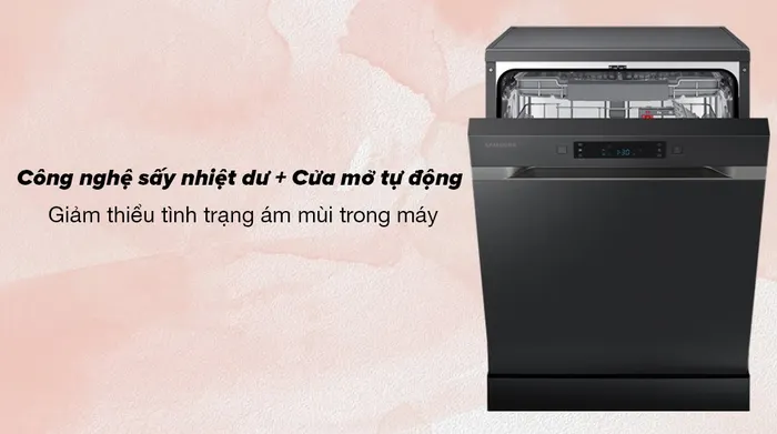Máy rửa chén độc lập Samsung DW60CG550FSGSV - Công nghệ sấy nhiệt dư giúp nâng cao hiệu quả sấy khô chén bát hiệu quả, giảm thiểu mùi hôi trong khoang máy