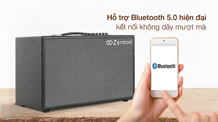 Loa karaoke xách tay Zenbos K-180 300W - Kết nối