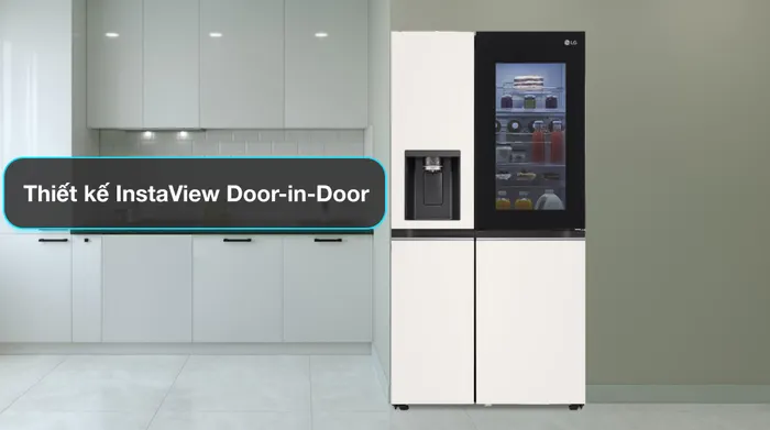 Tủ lạnh LG Inverter 635 Lít Side By Side InstaView Door-in-Door GR-X257BG - Thiết kế