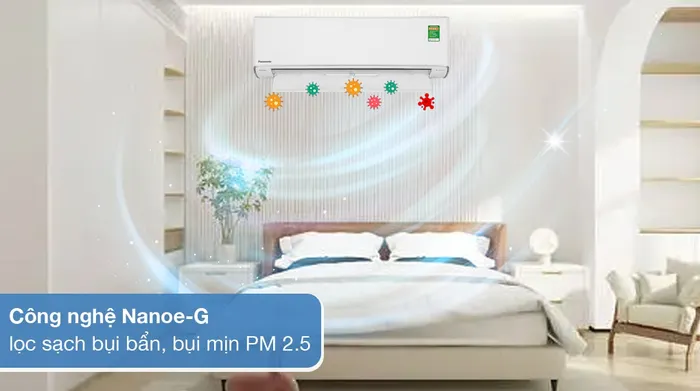 Máy lạnh Panasonic Inverter 1 HP CU/CS-XU9ZKH-8 - Khả năng lọc không khí 