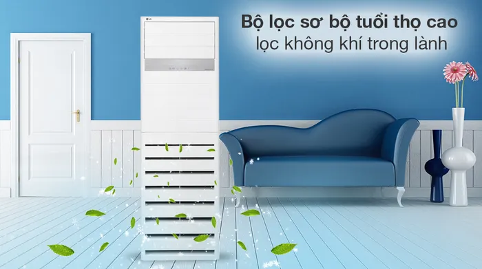 Máy lạnh tủ đứng LG Inverter 4 HP ZPNQ36GR5A0 - Khả năng lọc không khí 