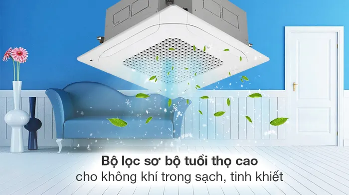 Máy lạnh âm trần LG Inverter 4 HP ZTNQ36LNLA0 (3 Pha) - Máy lạnh âm trần LG Inverter 4 HP ZTNQ36LNLA0 (3 Pha) - Khả năng lọc không khí 