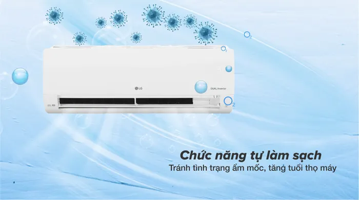Máy lạnh 2 chiều LG Inverter 1.5 HP B13END1 - Chức năng tự làm sạch